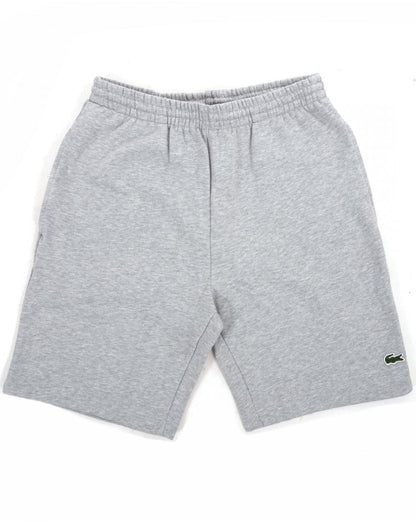 Lacoste Rear Pocket Fleece Shorts Grey Marl