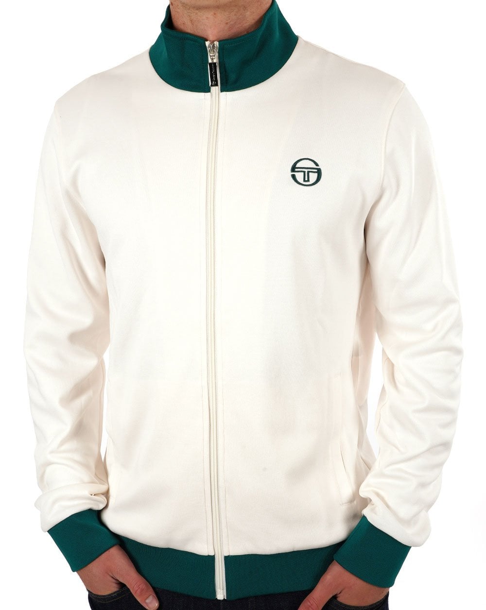 Sergio Tacchini Retro Track Top Gardenia Green