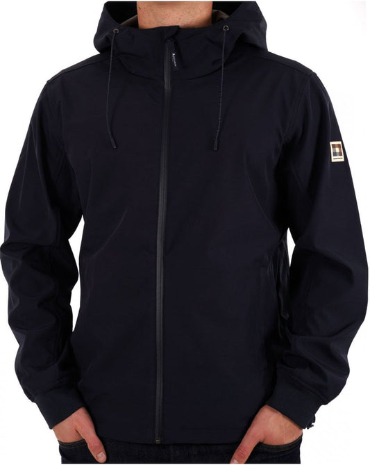 Aquascutum Aquascutum Shell Hybrid Hooded Jacket Navy