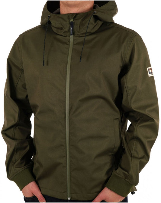Aquascutum Aquascutum Shell Hybrid Hooded Jacket Army Green