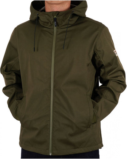 Aquascutum Shell Hybrid Hooded Jacket Army Green