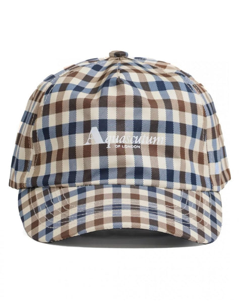 Aquascutum Hydro Logo Baseball Cap Club Check
