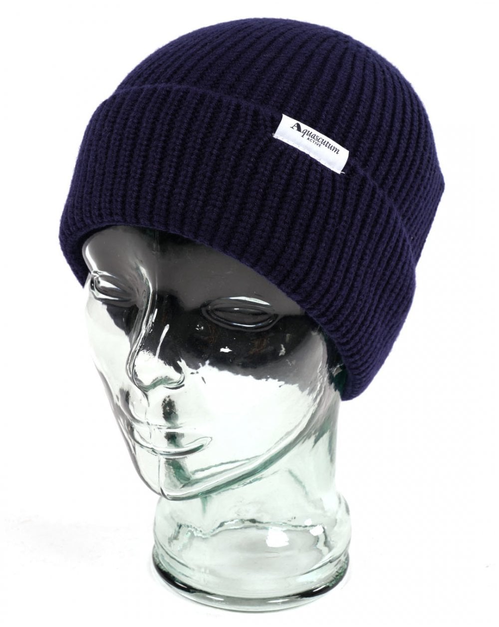 Aquascutum Logo Beanie Navy
