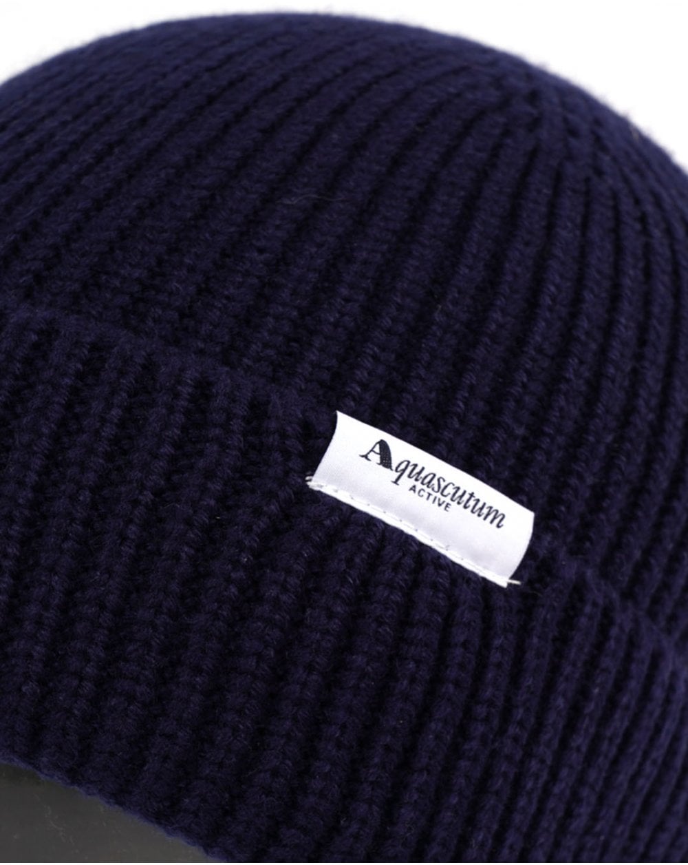 Aquascutum Logo Beanie Navy
