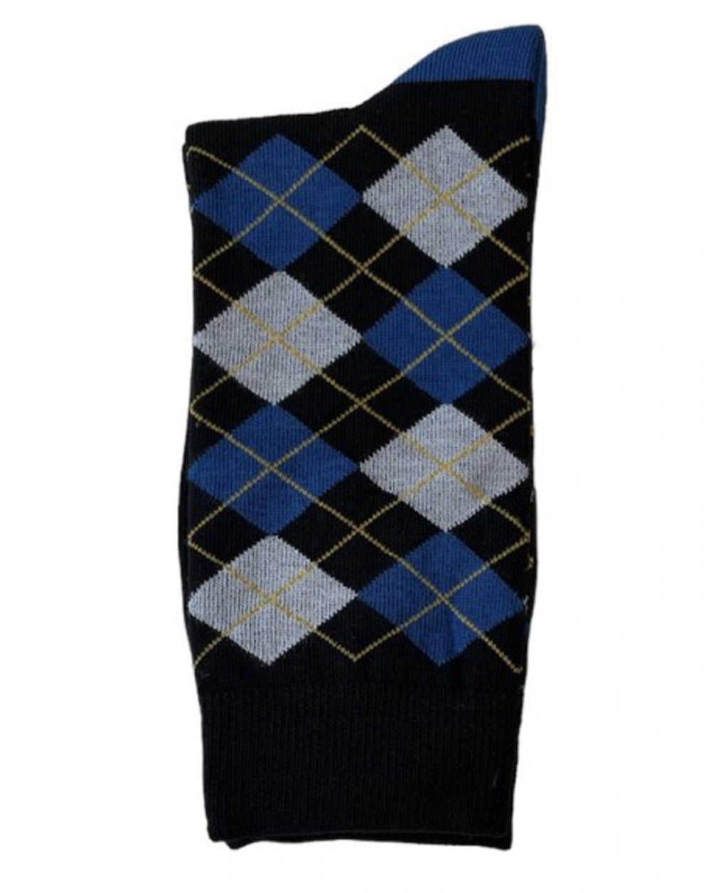 Gabicci Vintage Argyle Socks Black
