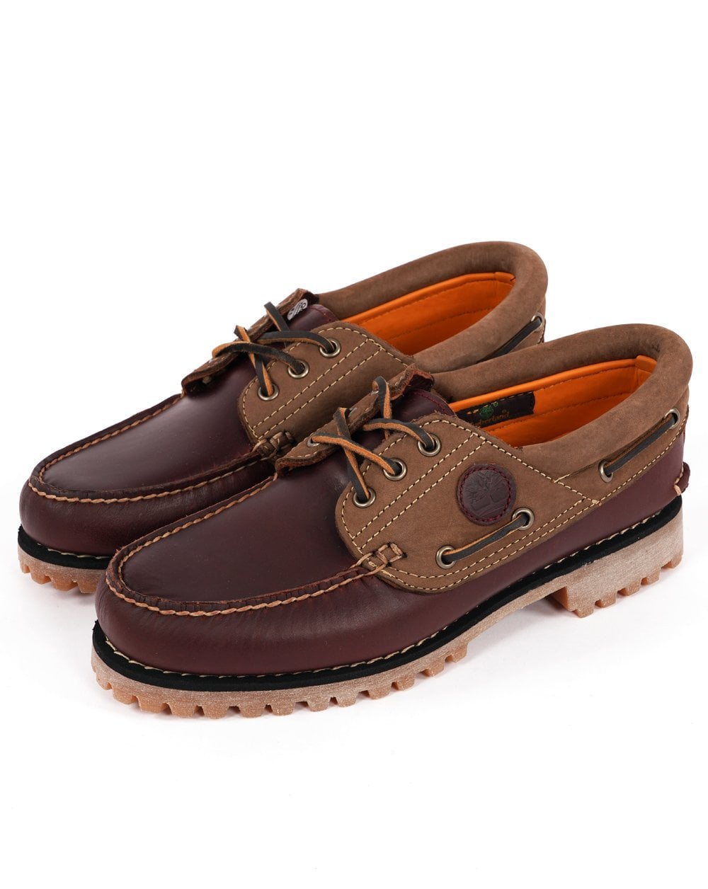 Timberland Authentics 3 Eye Boat Shoes Burgundy