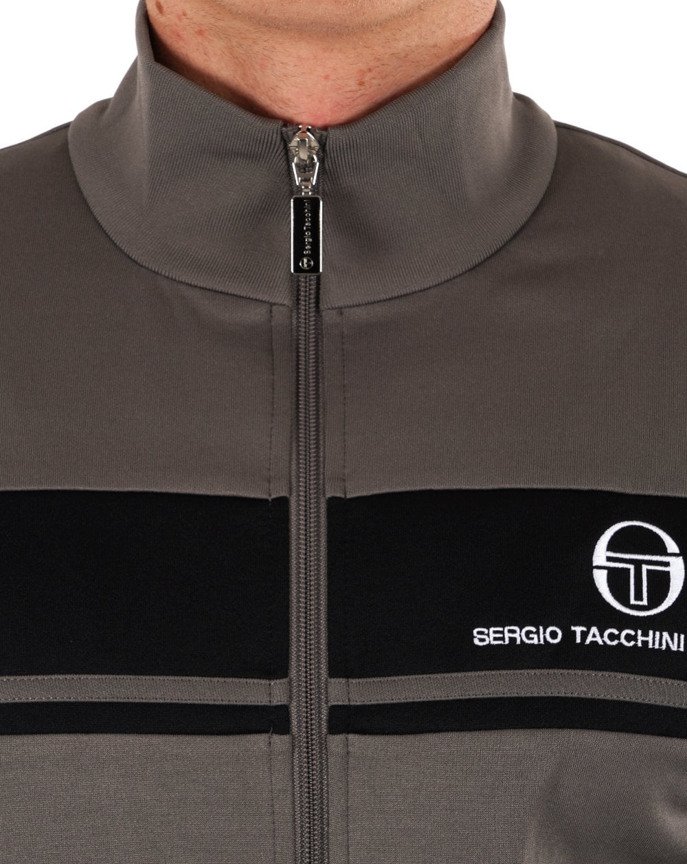 Sergio Tacchini Masters Track Top Grey Black