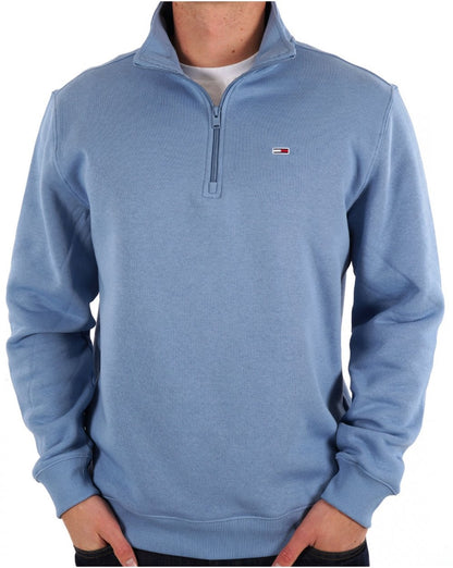Tommy Jeans 1/4 Zip Neck Sweat Colorado Blue