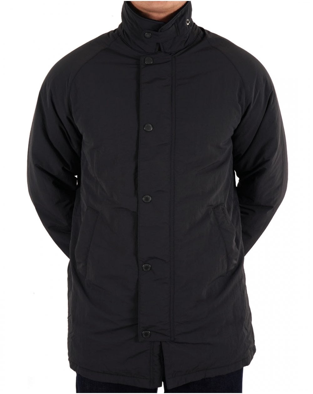 Barbour Winter Wadded Showerproof Mac Black Carbon
