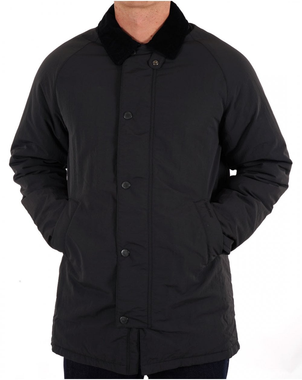 Barbour Winter Wadded Showerproof Mac Black Carbon