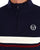Sergio Tacchini 1/4 Zip Navy - Twin Stripe