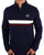 Sergio Tacchini 1/4 Zip Navy - Twin Stripe