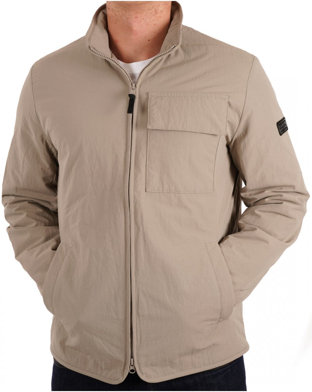 Barbour International Glenton Quilt Jacket Concrete