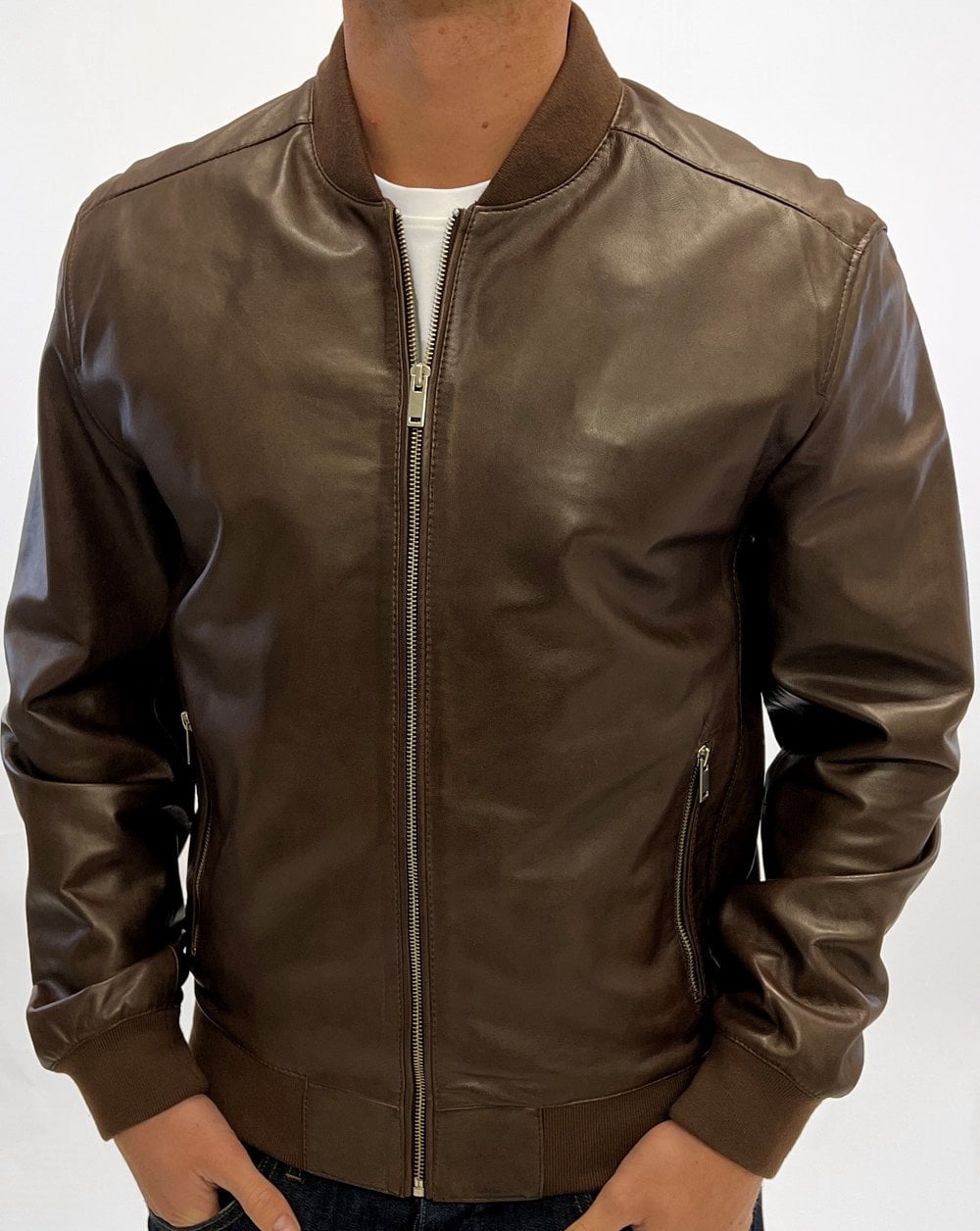 Archive Leathers Bomber Jacket Brown