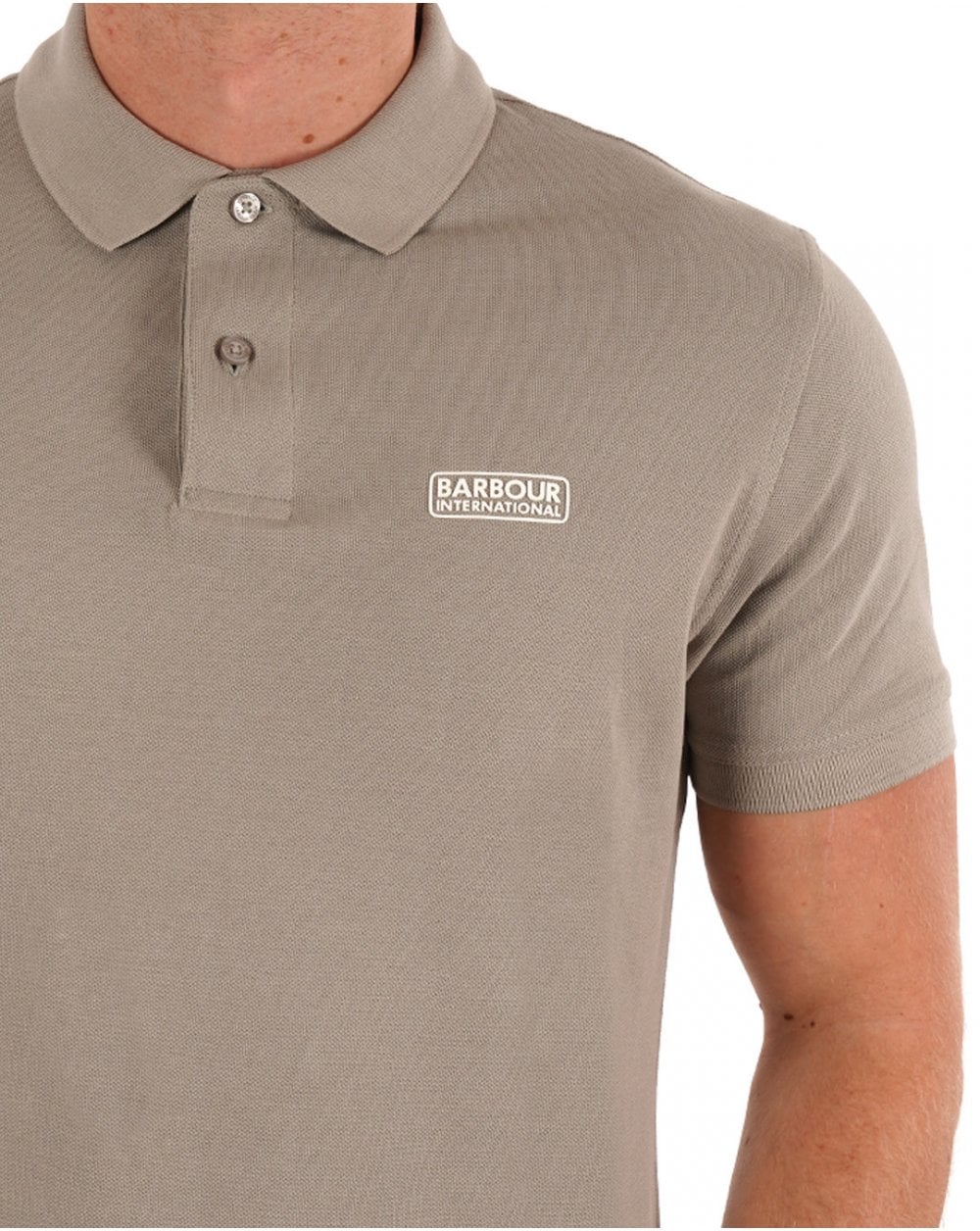 Barbour International Essential Polo Concrete