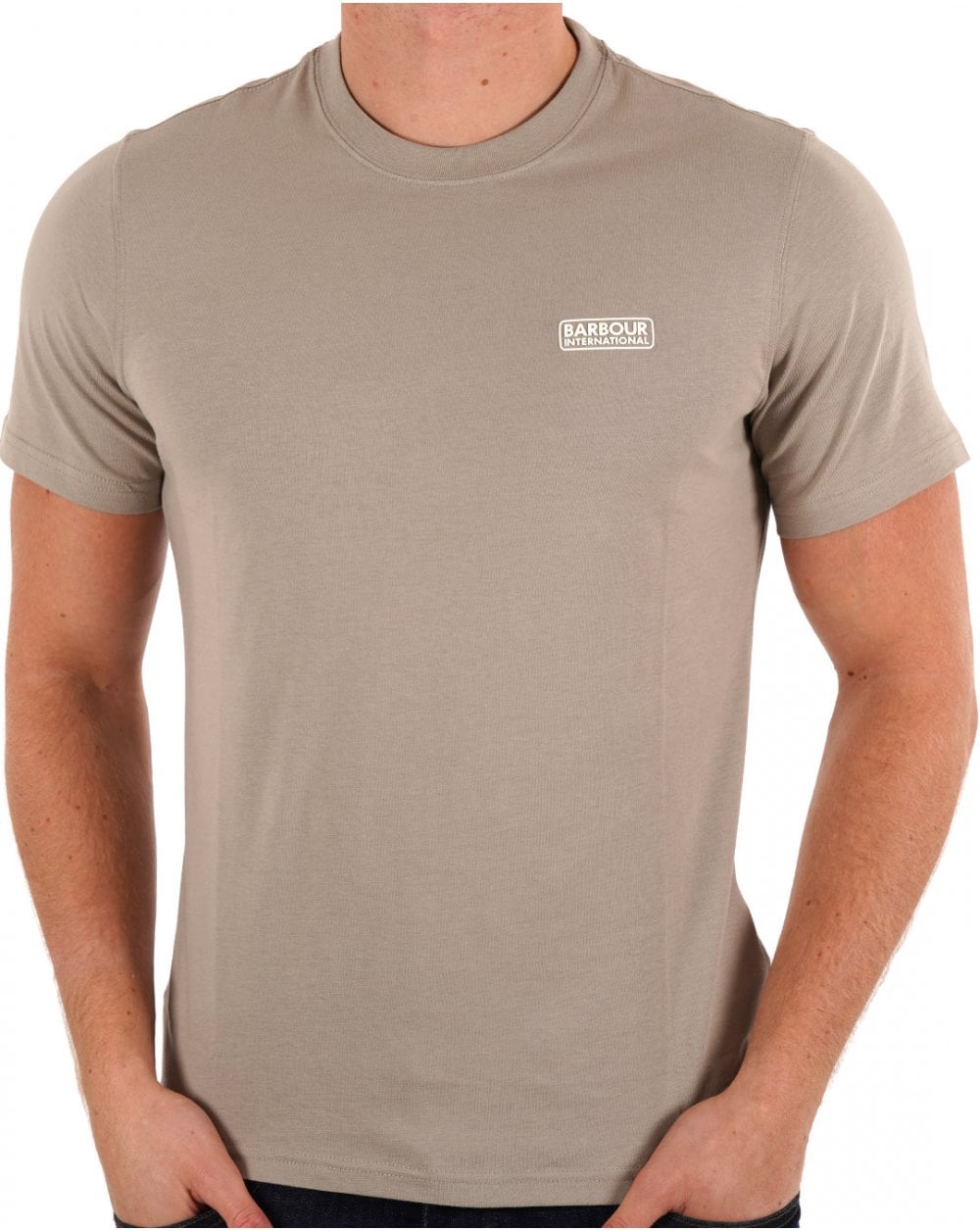 Barbour International Small Logo T-shirt Concrete