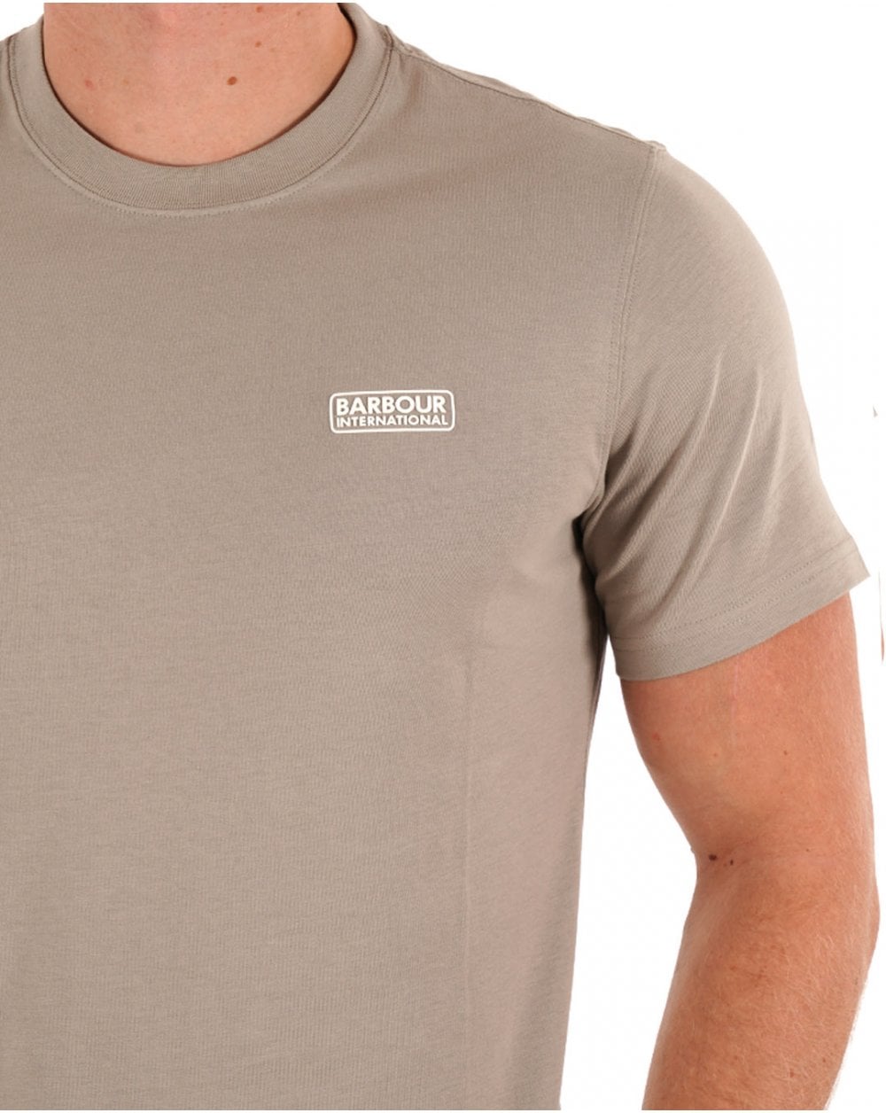 Barbour International Small Logo T-shirt Concrete