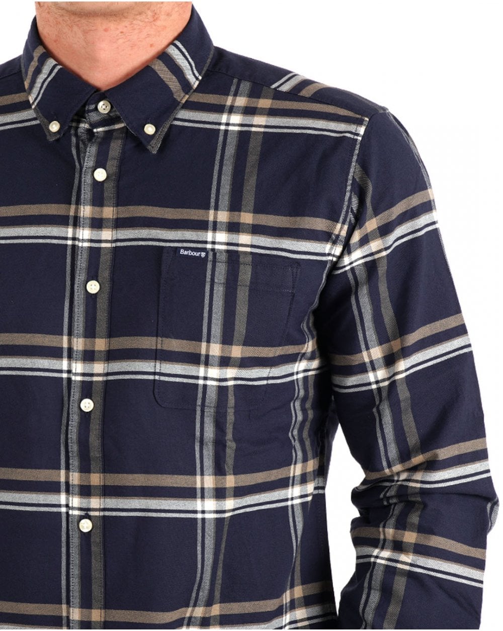 Barbour Nethertown Tailored Shirt Navy