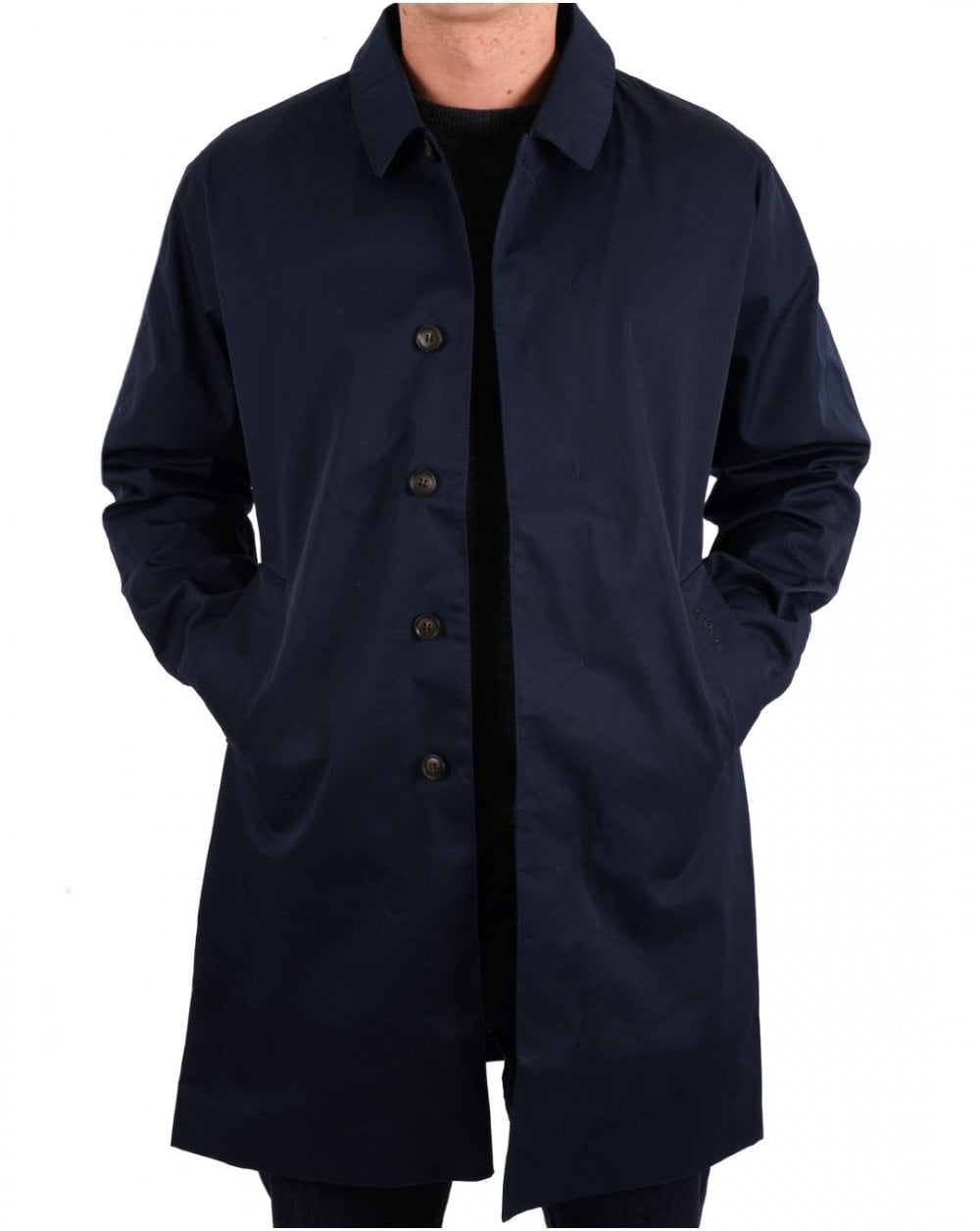 Barbour Lorden Waterproof Mac Navy