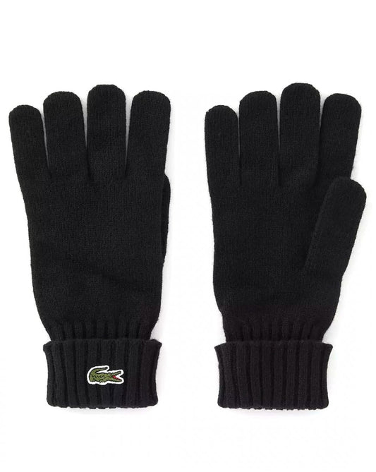 Lacoste Lacoste Wool Jersey Gloves Black