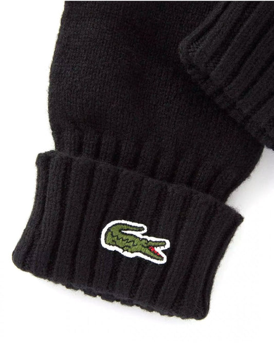 Lacoste Lacoste Wool Jersey Gloves Black