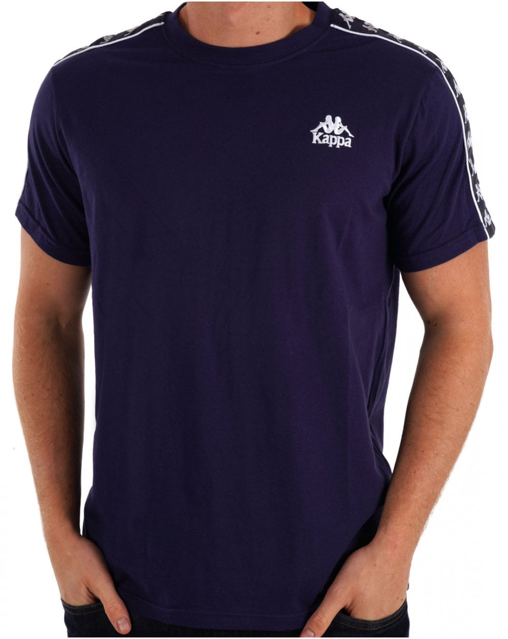Kappa Umara T Shirt Navy Blue/White