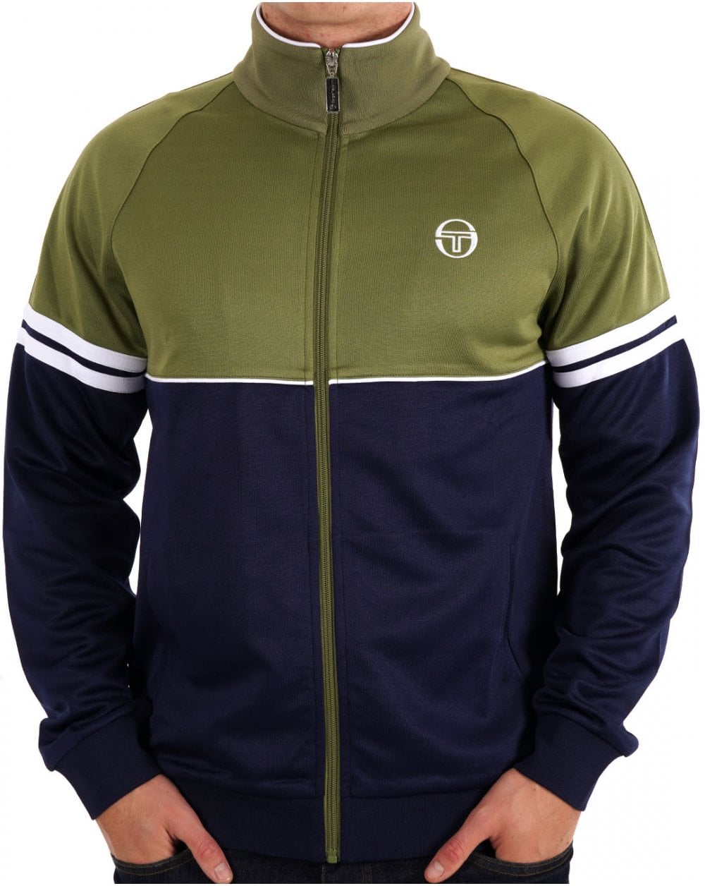 Sergio Tacchini Orion Track Top Olive / Navy