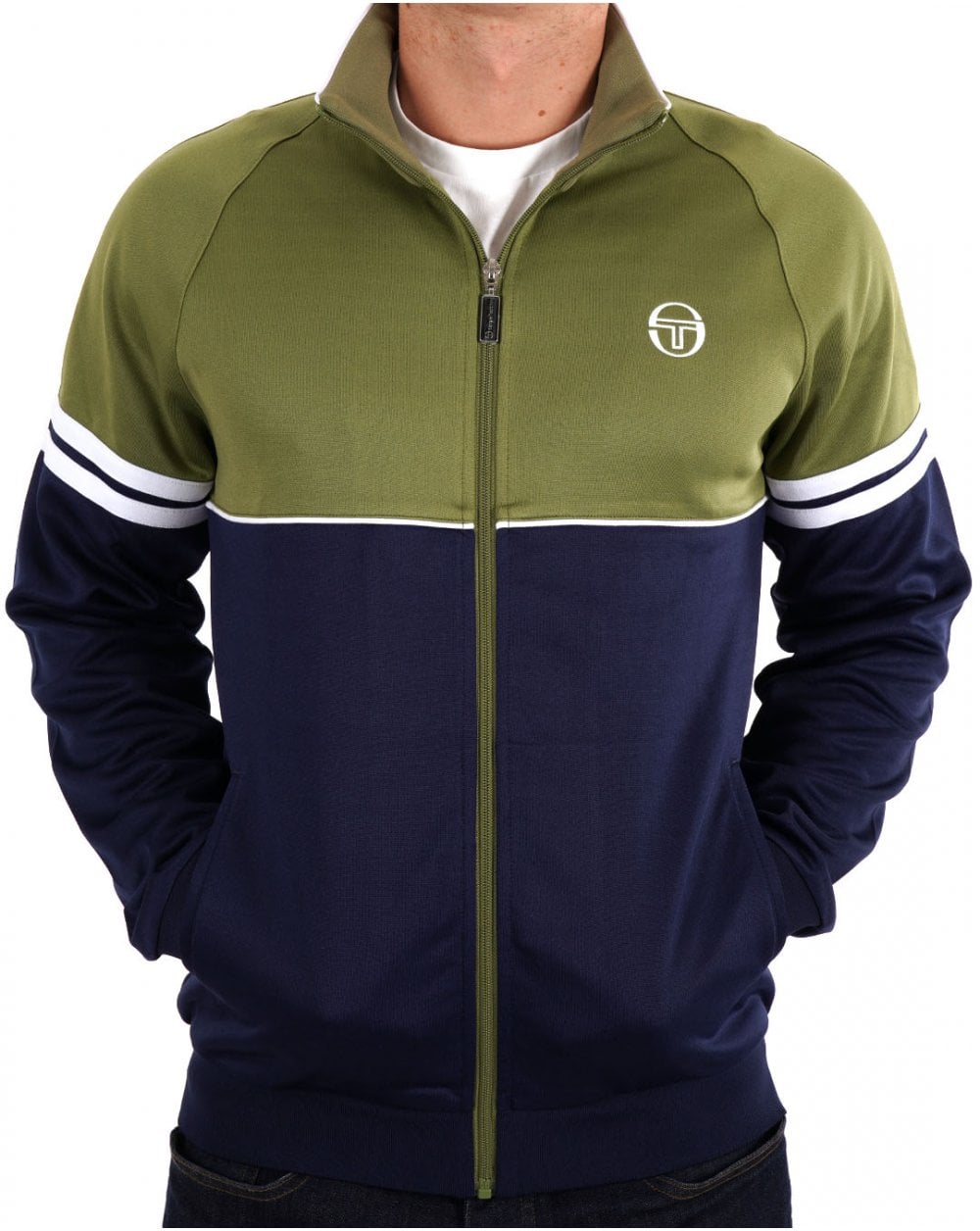 Sergio Tacchini Orion Track Top Olive / Navy