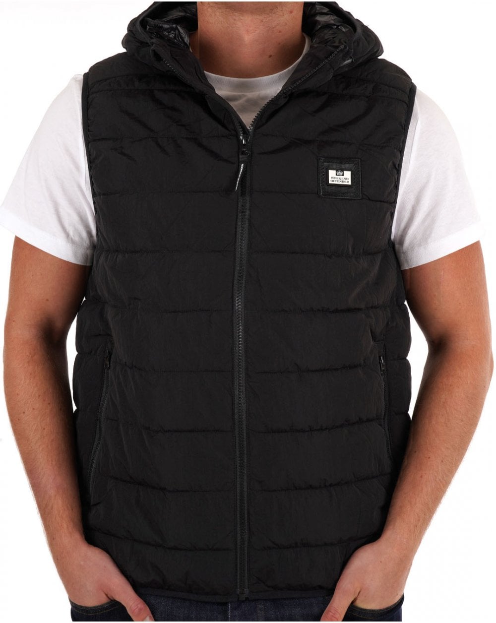 Weekend Offender Toronto Hooded Gilet Black
