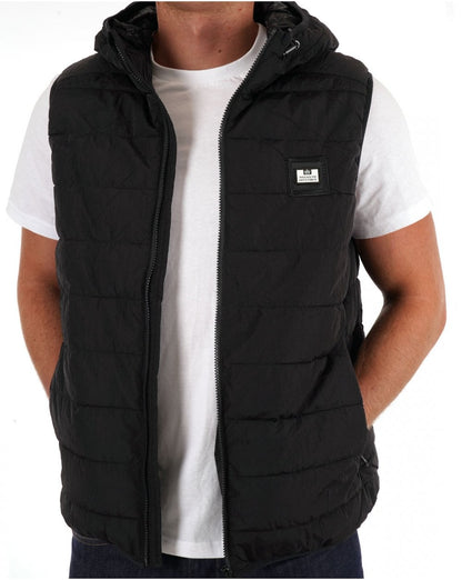 Weekend Offender Toronto Hooded Gilet Black