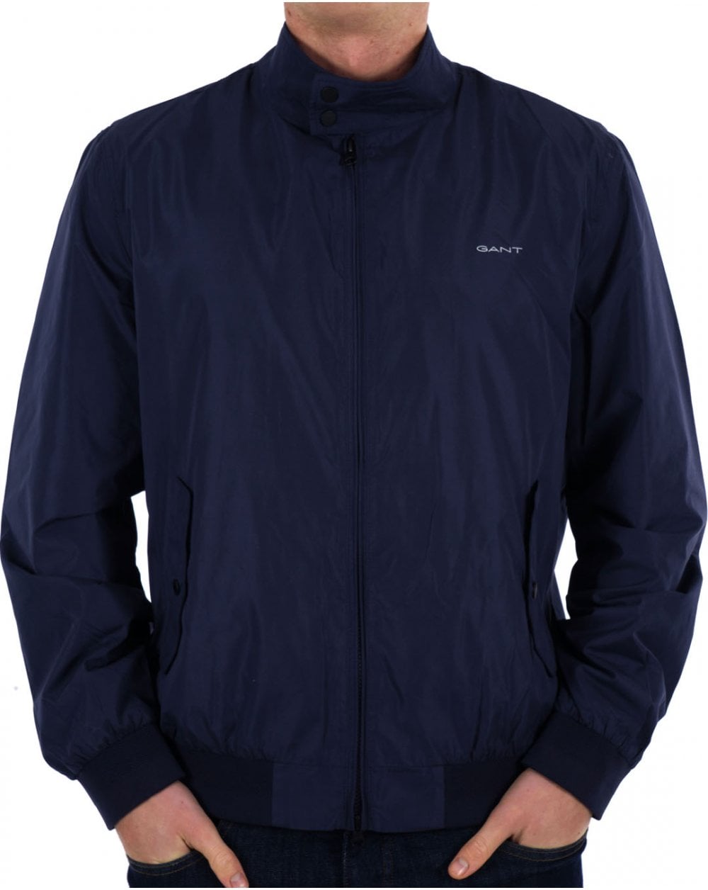 Gant Lightweight Harrington Jacket Navy Blue