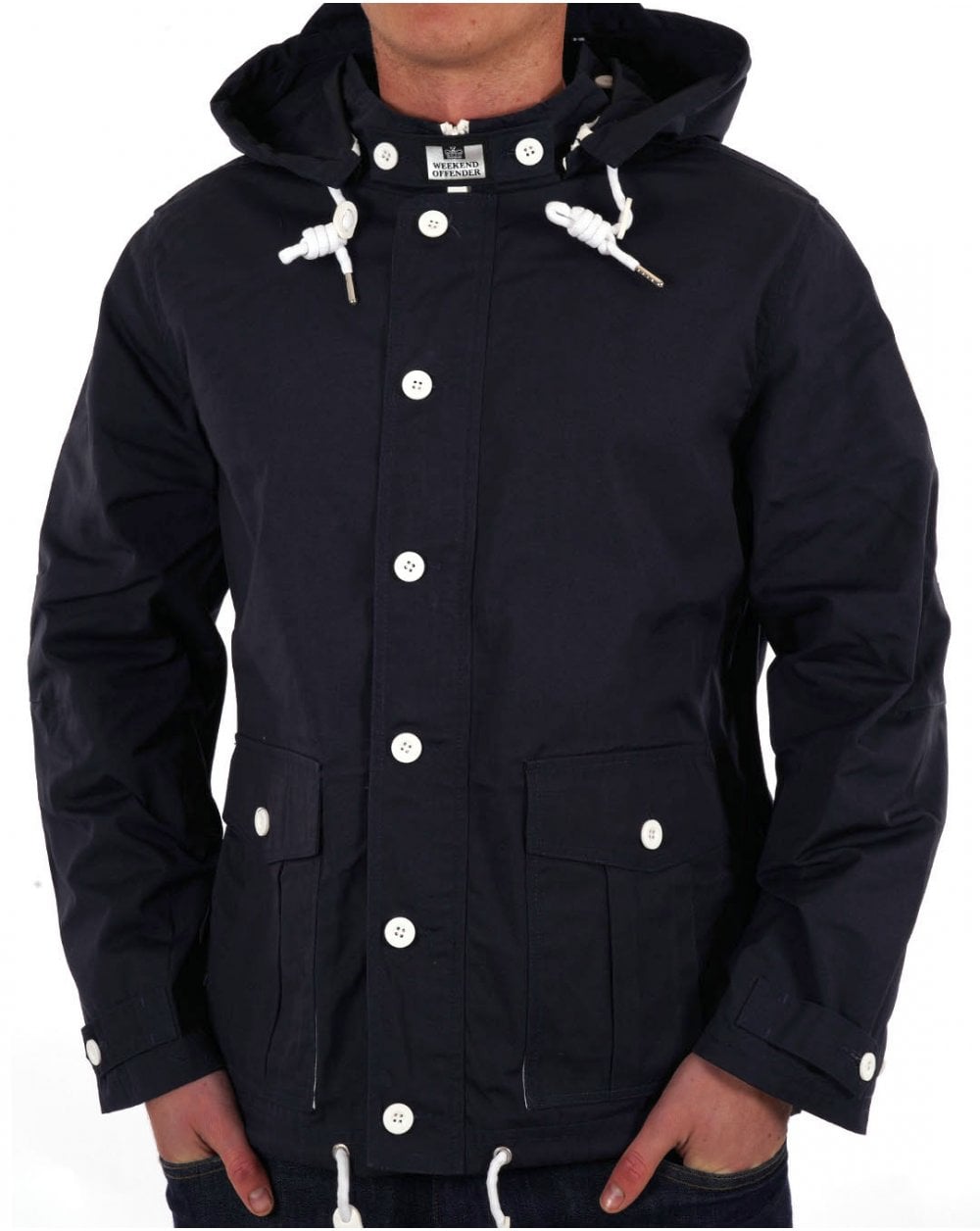 Weekend Offender Naz Fishermans Jacket Navy