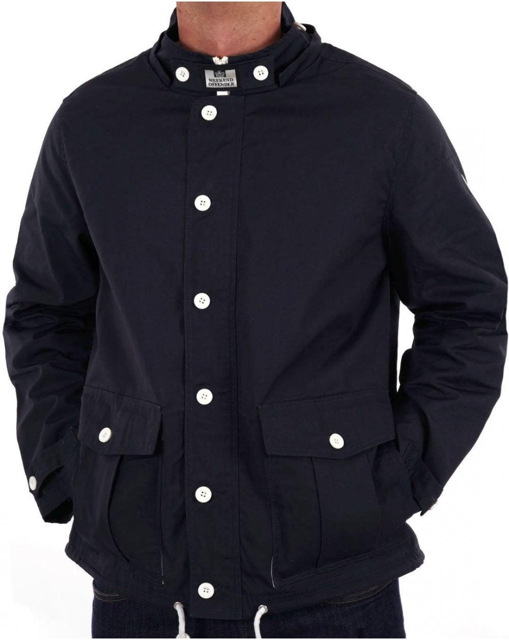 Weekend Offender Naz Fishermans Jacket Navy