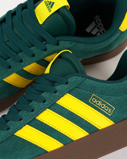 Adidas VL Court Trainers Green Yellow