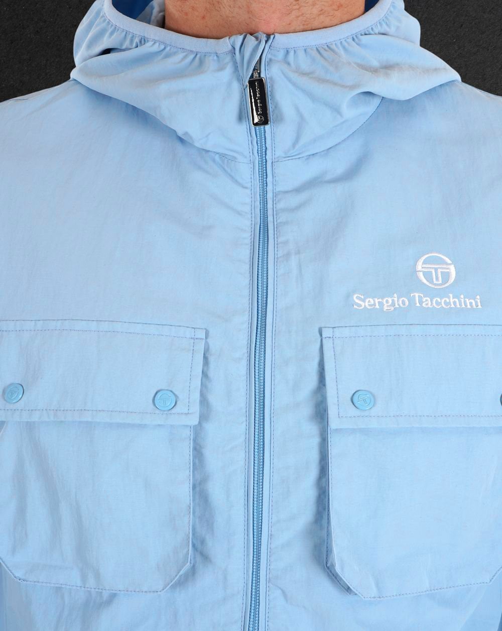 Sergio Tacchini Terrace Pocket Jacket Sky Blue