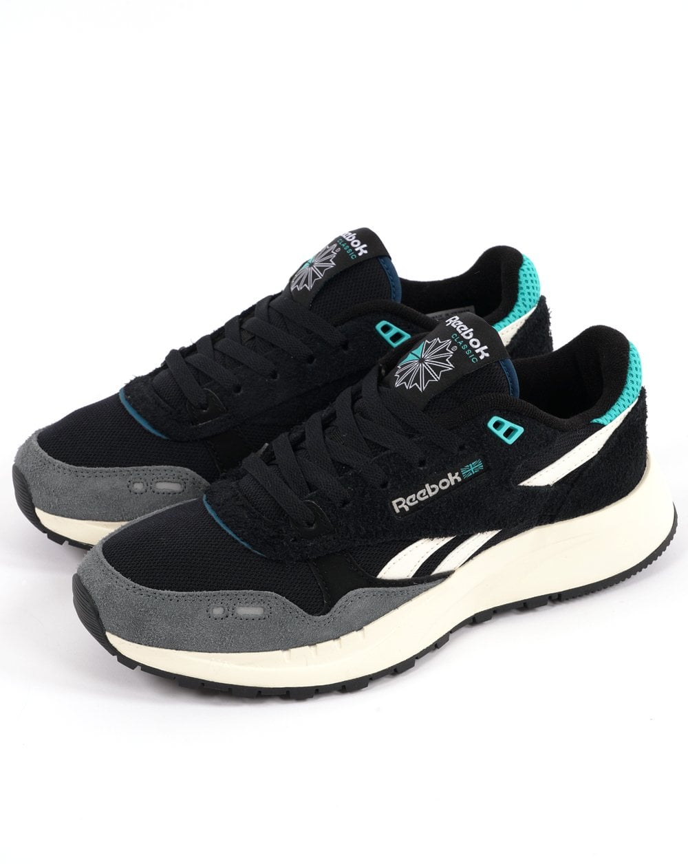Reebok Classic 2400 Trainers Black/Blue/Chalk
