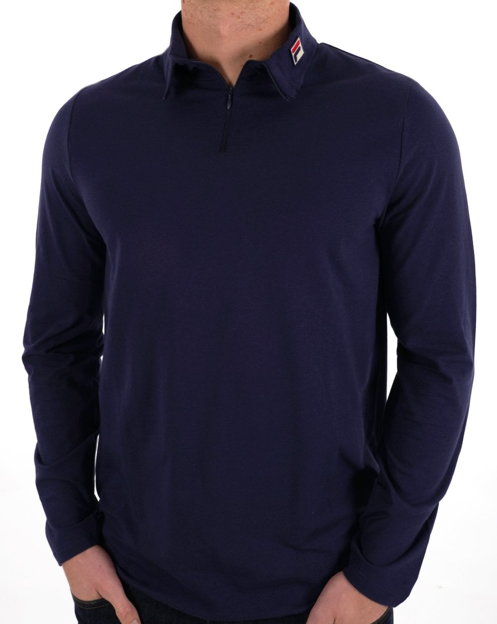 Fila Vintage Neil Zip Roll Neck Navy