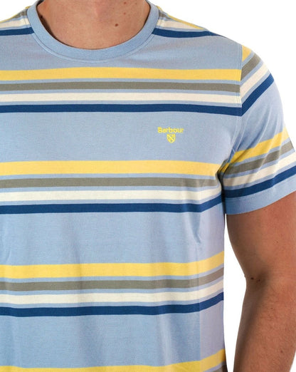 Barbour Hampstead Stripe T-shirt Niagara Mist