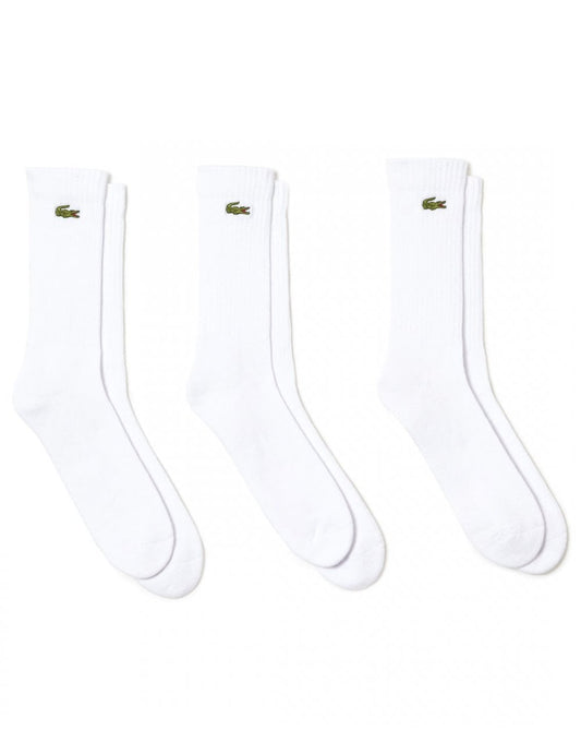 Lacoste Sport Socks Triple Pack White