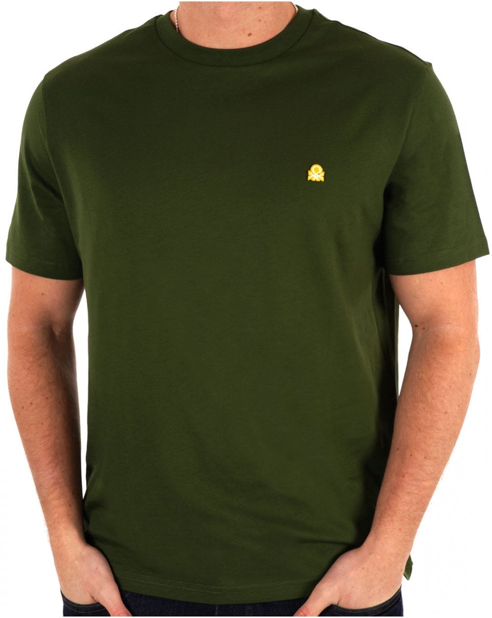Benetton Small Logo T-shirt Dark Forest