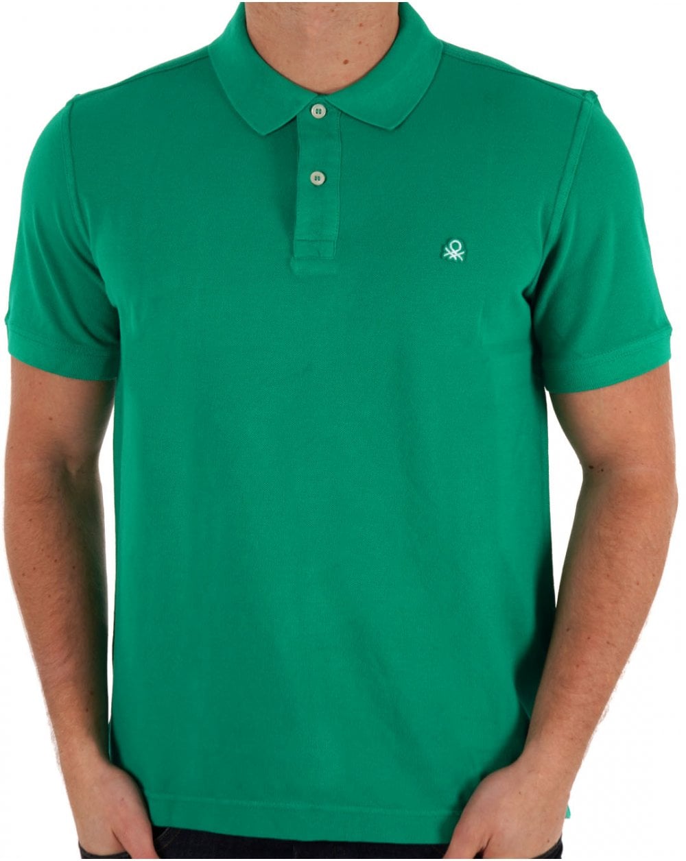 Benetton Polo Shirt Bright Green