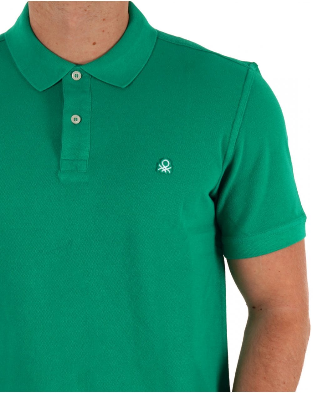 Benetton Polo Shirt Bright Green