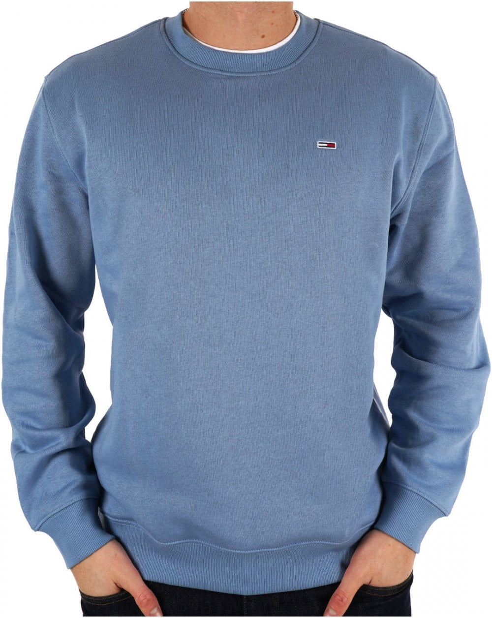 Tommy Jeans Flag Crew Sweatshirt Colorado Blue