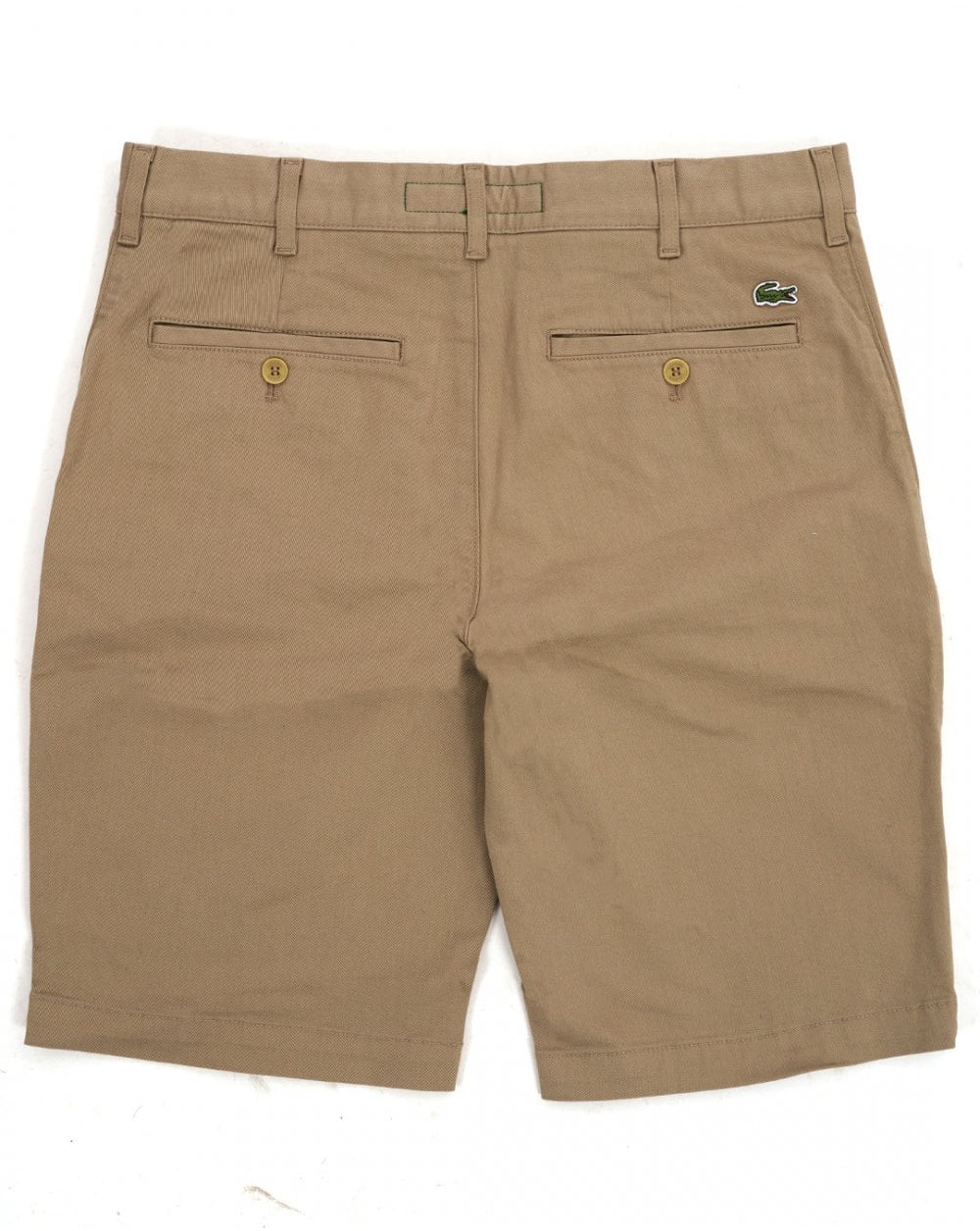 Lacoste Slim Fit Stretch Cotton Chino Shorts Dark Sand