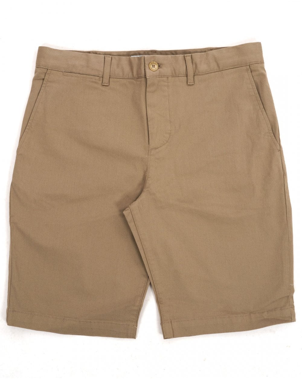 Lacoste Slim Fit Stretch Cotton Chino Shorts Dark Sand