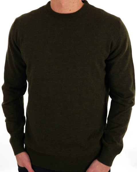 Barbour Lambswool Jumper Green