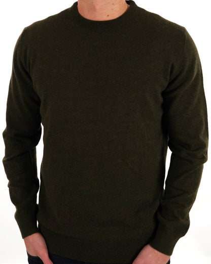 Barbour Lambswool Jumper Green
