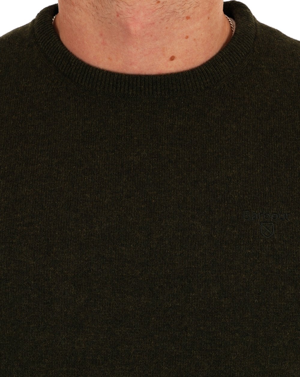 Barbour Lambswool Jumper Green