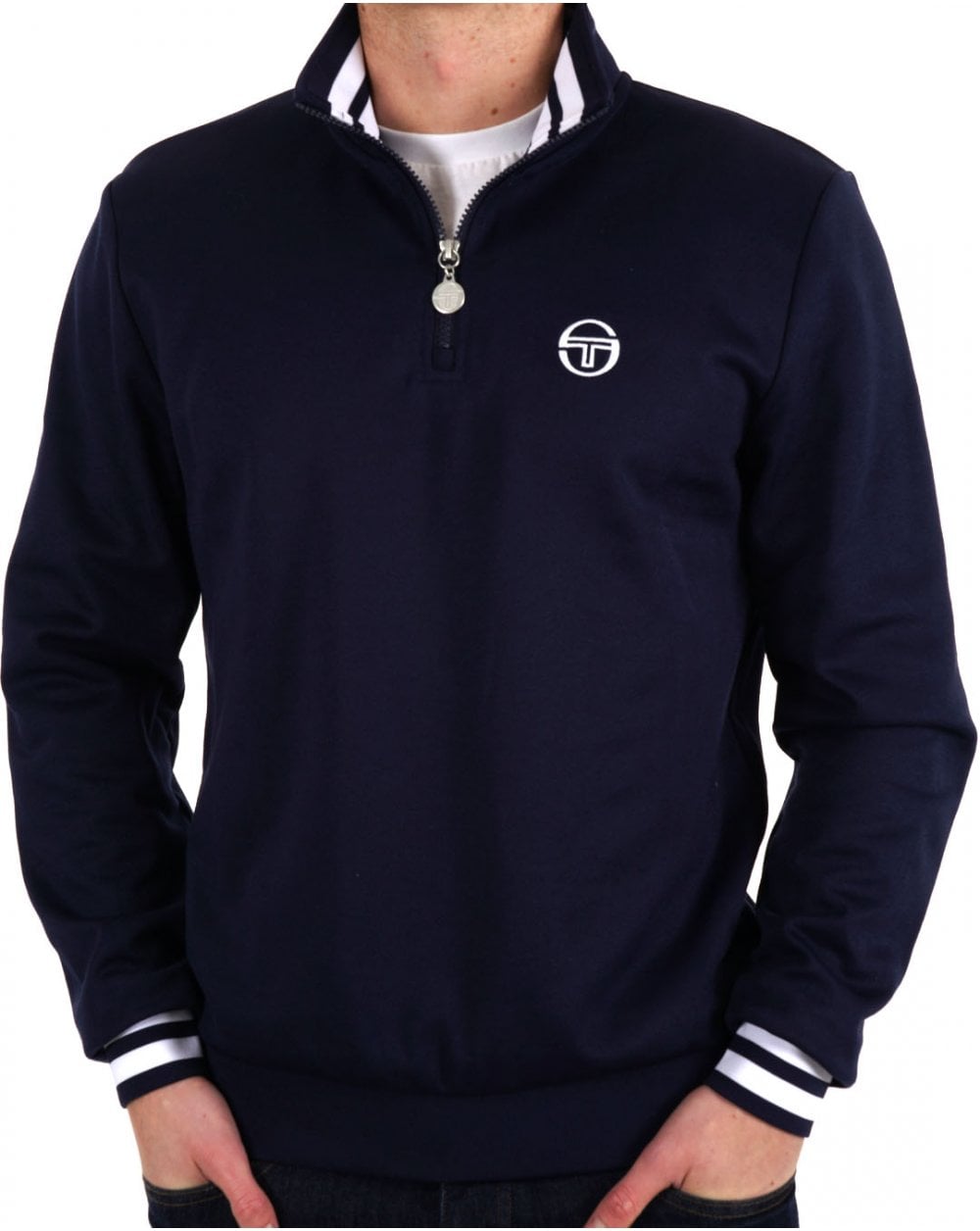 Sergio Tacchini 1/4 Zip Track Top Navy