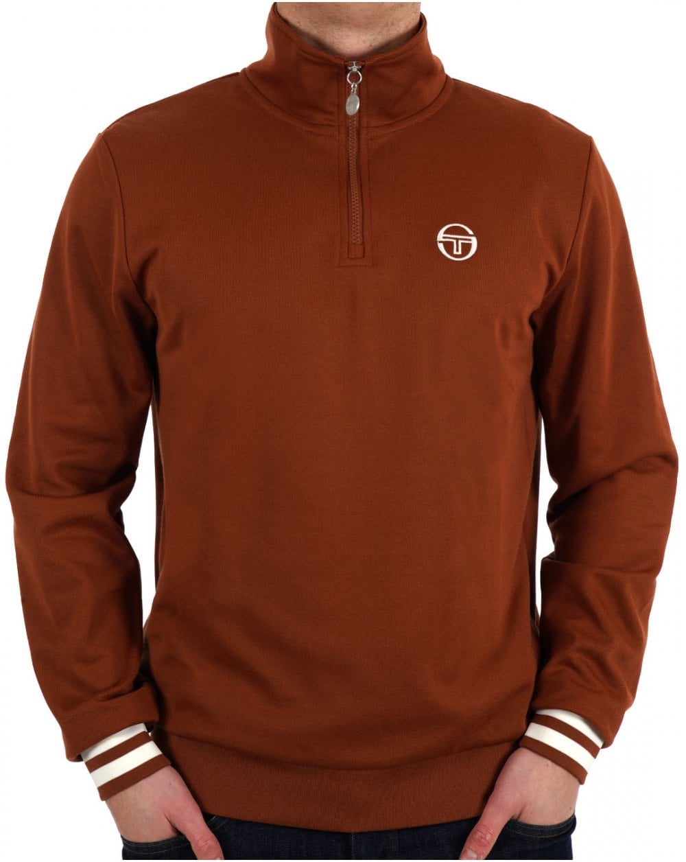 Sergio Tacchini 1/4 Zip Track Top Mocha